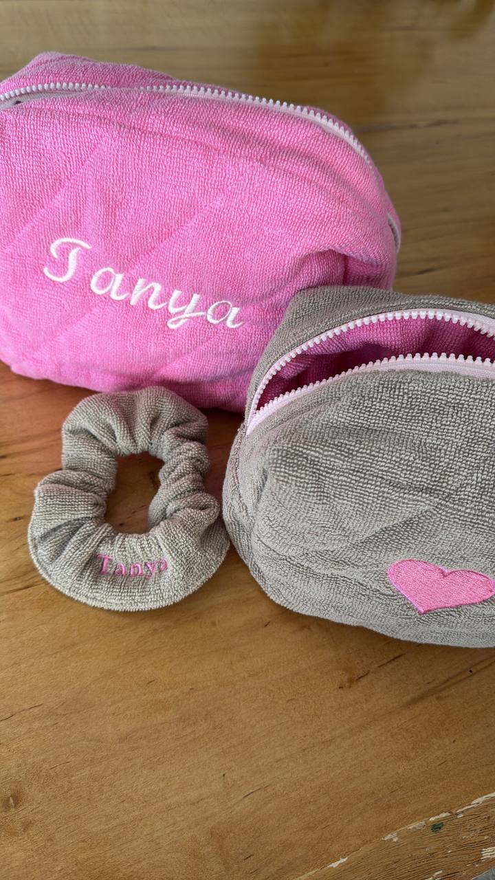 Terry makeup bag