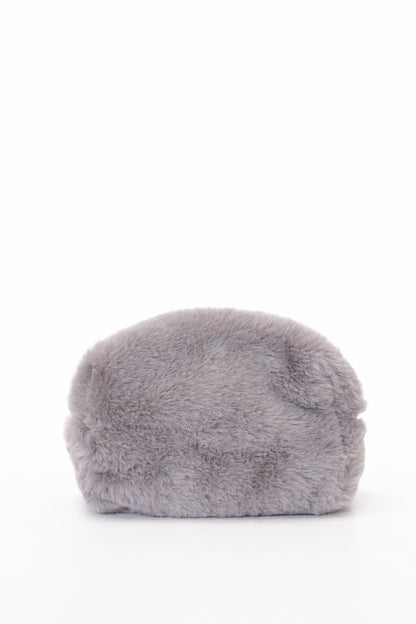 Fur makeup bag