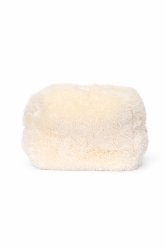 Fur makeup bag