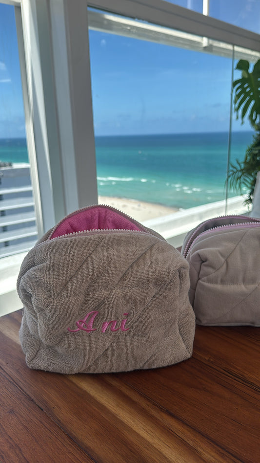 Terry makeup bag