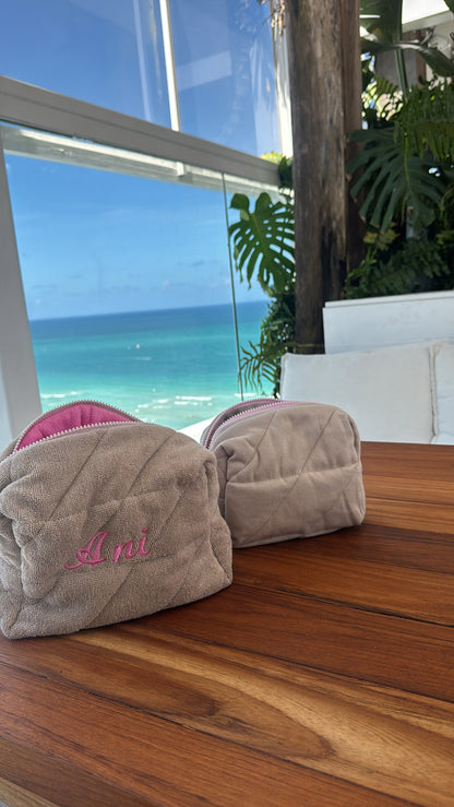 Terry makeup bag