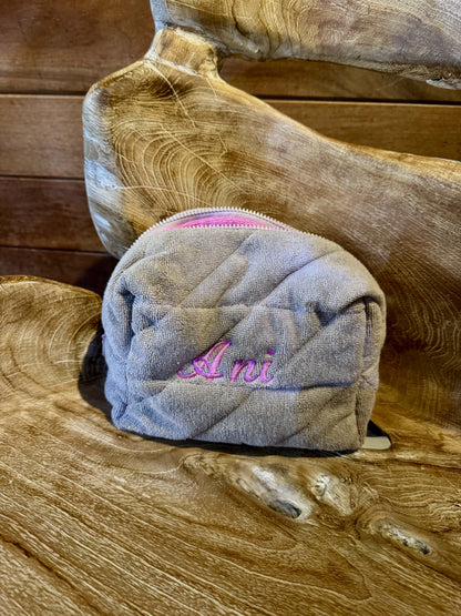 Terry makeup bag